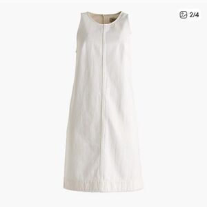 J. Crew White coastal cowgirl denim shift dress